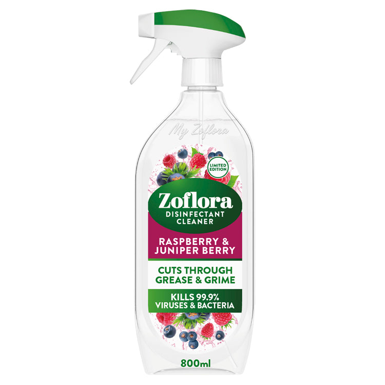 Zoflora - Multipurpose Disinfectant - Raspberry and Juniper Berry 800ml
