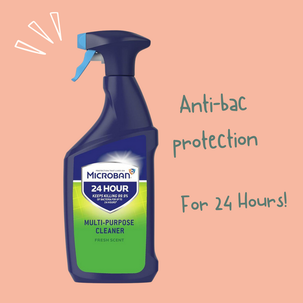 Which product keeps bacteria away for up to 24 hours??