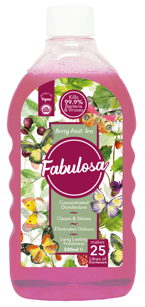 Fabulosa 4 in One Concentrated Disinfectant - Berry Fruit Tea  (500ml)
